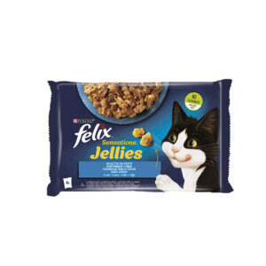 Felix Пауч за котки риба грил в желе Sensation