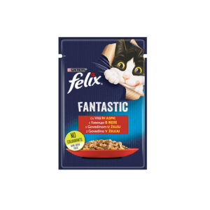 Felix Пауч за котки телешко