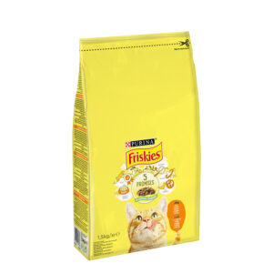 Friskies Суха храна за котки Пиле и Зеленчуци