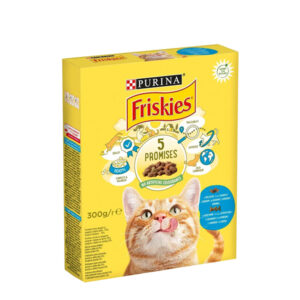 Friskies Суха храна за котки сьомга и зеленчуци