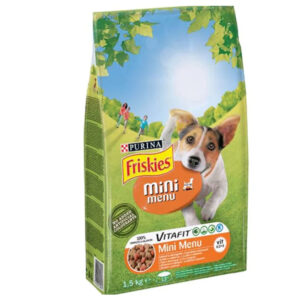 Friskies Суха храна за кучета MINI MENU пиле и зеленчуци