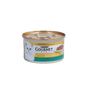 GOURMET GOLD Консерва за котки Двойно удоволствие (Заек и Черен дроб)