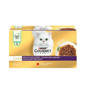 GOURMET GOLD Консерва за котки Мултиопаковка сочно пиле