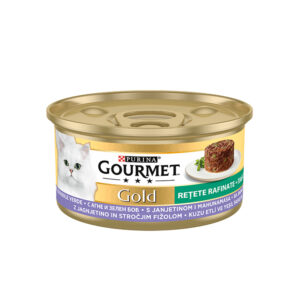 GOURMET GOLD Консерва за котки пай с месо Агне и Зелен боб