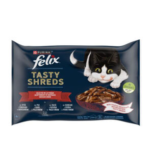 Felix Паучове Tasty Shreds месо