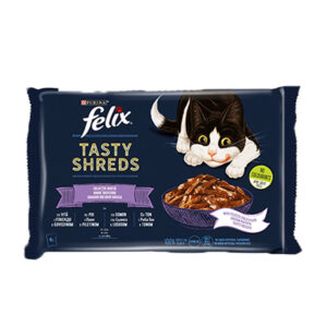 Felix Паучове Tasty Shreds месо и риба