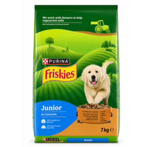 Friskies Junior Пиле Зеленчук и Мляко