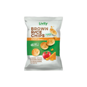 Livity оризов чипс чедър и домат 60 г